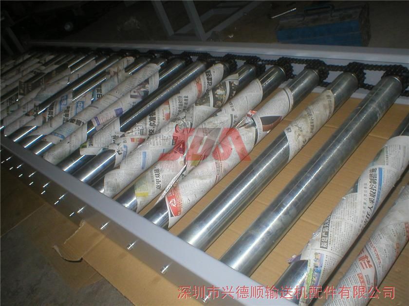 雙排齒鏈輪動力滾筒輸送梯