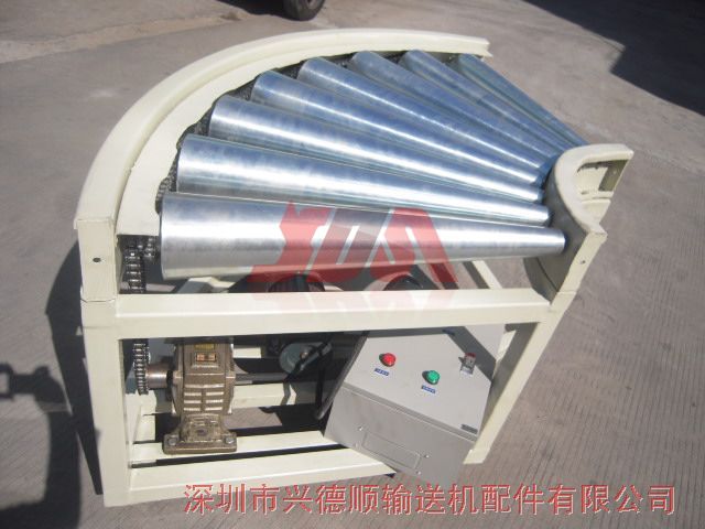 90度轉(zhuǎn)彎滾筒輸送機